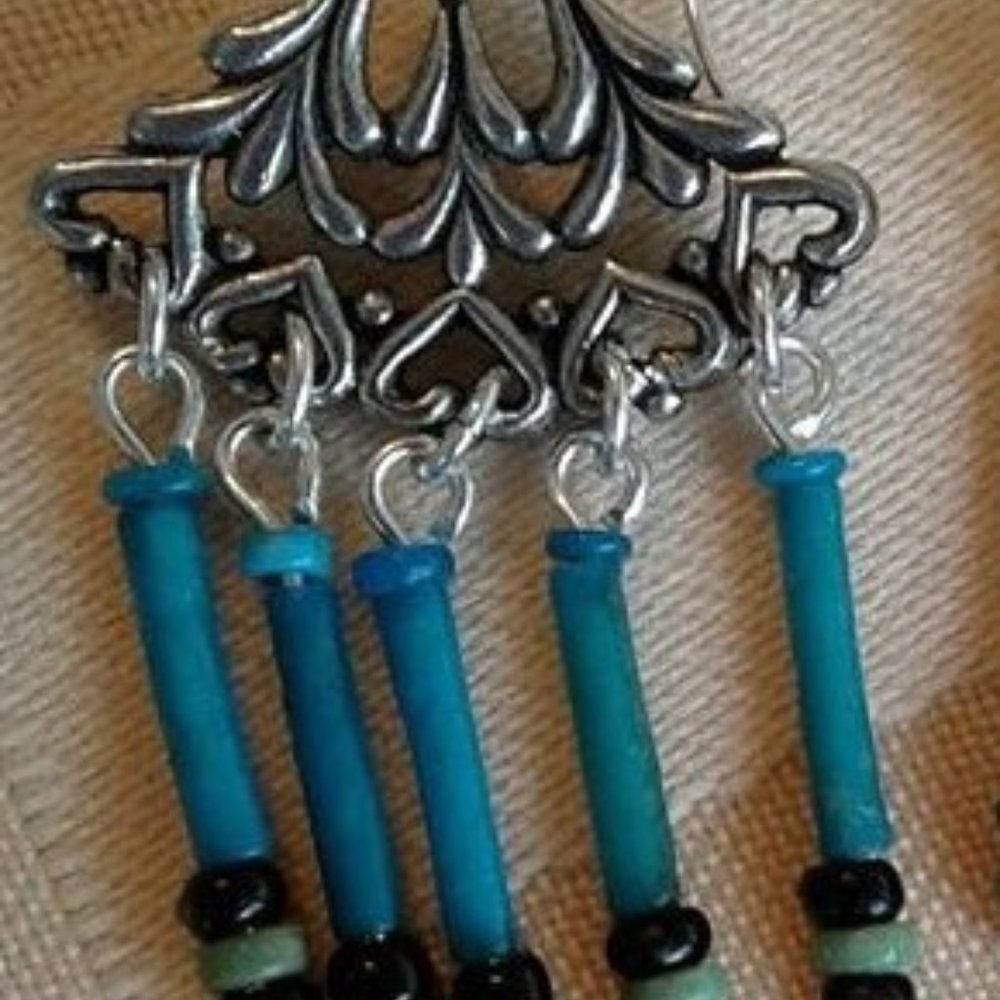 Ancient Egyptian bead earrings - Picture 3 of 3